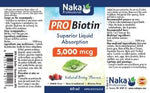 Naka Pro Biotin 5,000MCG 60ML