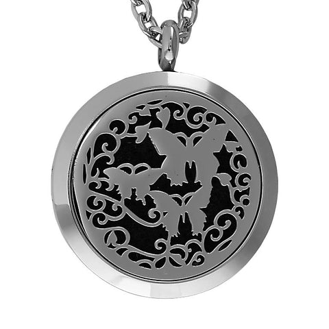 T-Zone Butterfly Locket Essential Oil Necklace