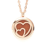 T-Zone Gold Heart Locket Essential Oil Necklace