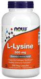 Now L-Lysine 500MG 250 Capsules