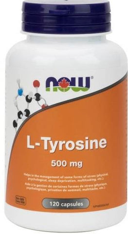 Now L-Tyrosine 500Mg 120 Capsules