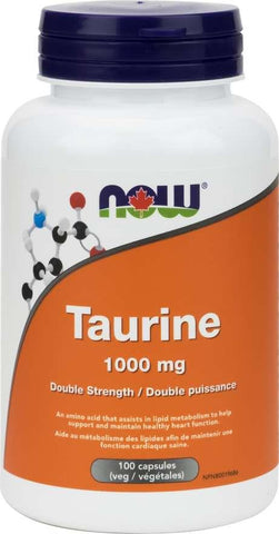 Now Taurine 1000MG 100 Veggie Capsules