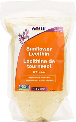 Now Sunflower Lecithin Powder 454G