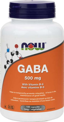 Now GABA 500MG 100 Capsules