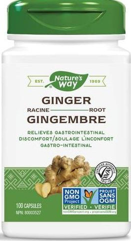 Nature's Way Ginger Root 100 Capsules