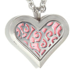 T-Zone Square Heart Locket Essential Oil Necklace
