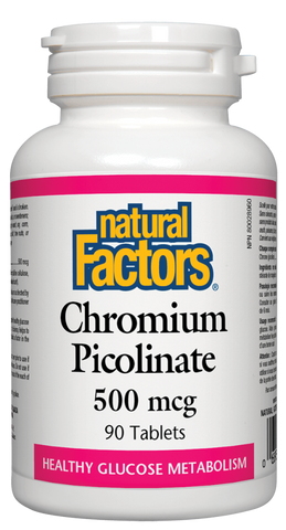 Natural Factors Chromium Picolinate 500MCG 90 Tablet