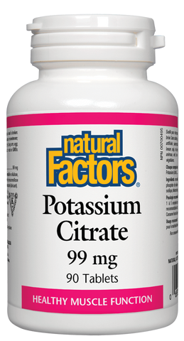 Natural Factors Potassium Citrate 99MG 90 Tablets