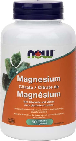 Now Magnesium Citrate 90 Softgels