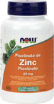 Now Zinc Picolinate 25MG 100 Veggie Capsules