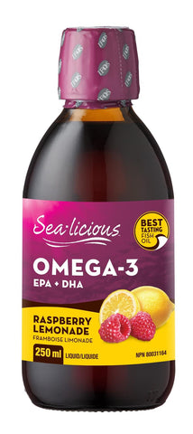 Sea-licious Omega 3 Raspberry Lemon 250ML