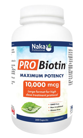 Naka Pro Biotin 10,000MCG 300 Veggie Caps