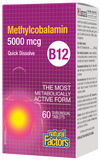 Natural Factors Vitamin B12 MEthylcobalamin 5000MCG 60 Sublingual Tab