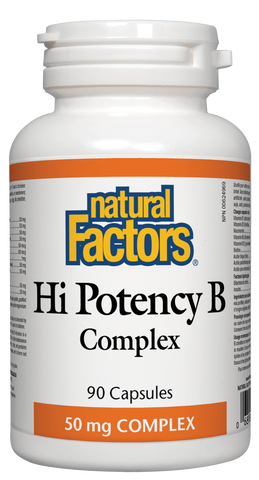 Natural Factors Hi Potency B 50mg 90 Capsules