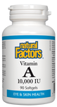 Natural Factors Vitamin A 10,000IU 90 Softgel