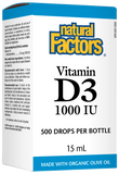 Natural Factors D3 1000IU 15ML Liquid