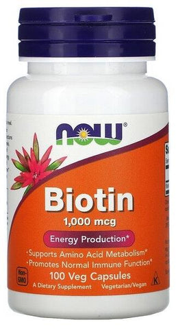Now Biotin 1000MCG 100 Capsules