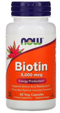 Now Biotin 5000MCG 60 Capsules