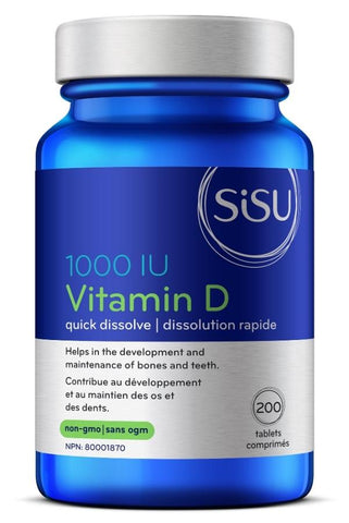 SISU Vitamin D3 1000IU 200 Tablets