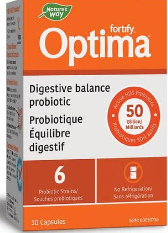 Nature's Way Optima Digestive Balance 50B 30 Capsules