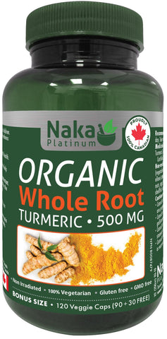 Naka Organic Whole Tumeric 120 VCaps