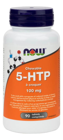 NOW 5-HTP 100MG 90 Chewable Tablets