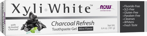 NOW Xyliwhite Charcoal and Mint Toothpaste 181G
